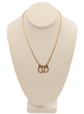 Locked Up Handcuff Necklace Gold