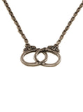 Locked Up Handcuff Necklace Silver