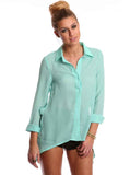 Mint Caged Blouse