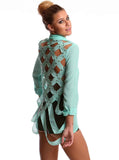 Mint Caged Blouse