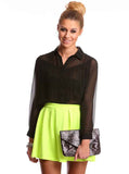 Open Back Fringe Blouse