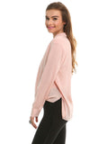 Peach Twisted Up Blouse