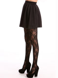 Rockstar Lace Flower Print Tights