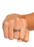 Row of Skulls Ring
