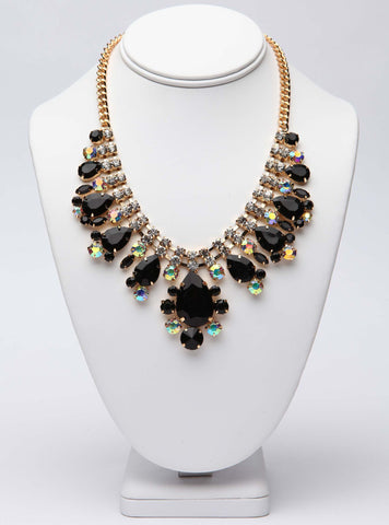 Royal Charmed Necklace Black