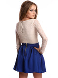 Scuba Skater Skirt Blue