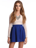 Scuba Skater Skirt Blue