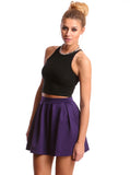 Scuba Skater Skirt Violet
