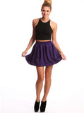 Scuba Skater Skirt Violet