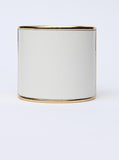 Shackled White and Gold Cuff