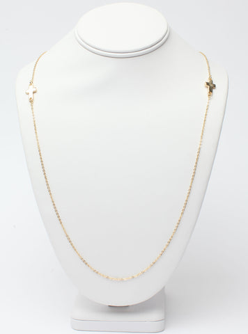 Single Cross Gold Chain