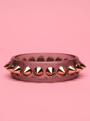 Spike Black Bangle