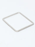 Square Bangle Silver