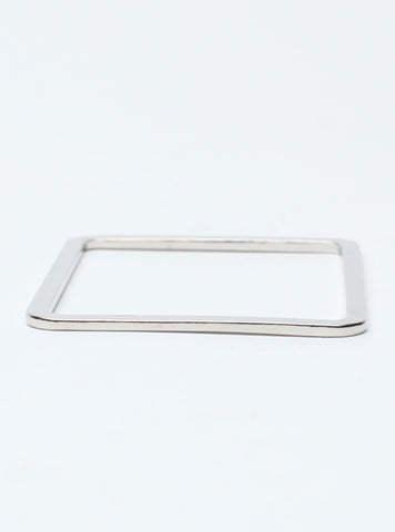 Square Bangle Silver