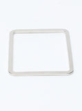 Square Bangle Silver