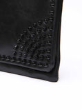 Studded Black Onyx Clutch