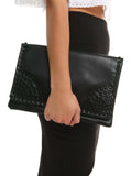 Studded Black Onyx Clutch