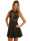 Studded Mesh Dress